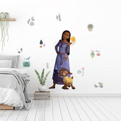 Wish Asha & Valentino Giant Wall Decals in a room setting
