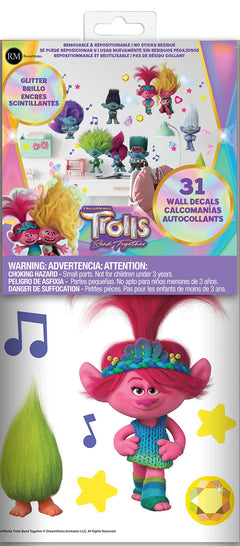 Trolls 3 Band Together Wall Decals - packaging