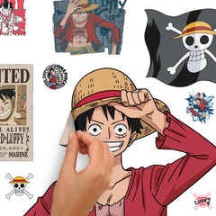 One Piece Luffy Giant Wall Decals - peel and stick