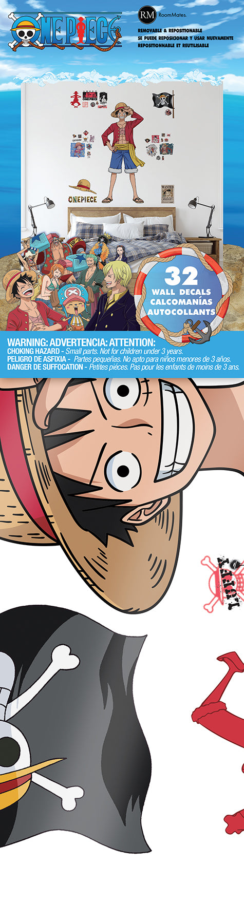 One Piece Luffy Giant Wall Decals - packaging