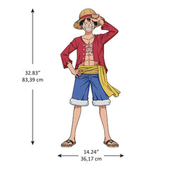 One Piece Luffy Giant Wall Decals - dimensions