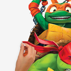Teenage Mutant Ninja Turtles Mutant Mayhem Group Giant Wall Decals - how to peel