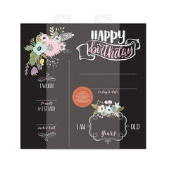 Floral Birthday Chalk - packaging
