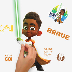 Star Wars Young Jedi Adventures Wall Decals in a room setting