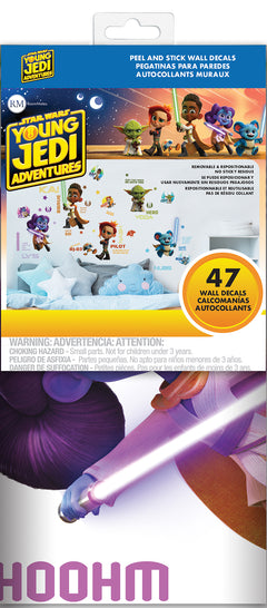 Star Wars Young Jedi Adventures Wall Decals - how to peel