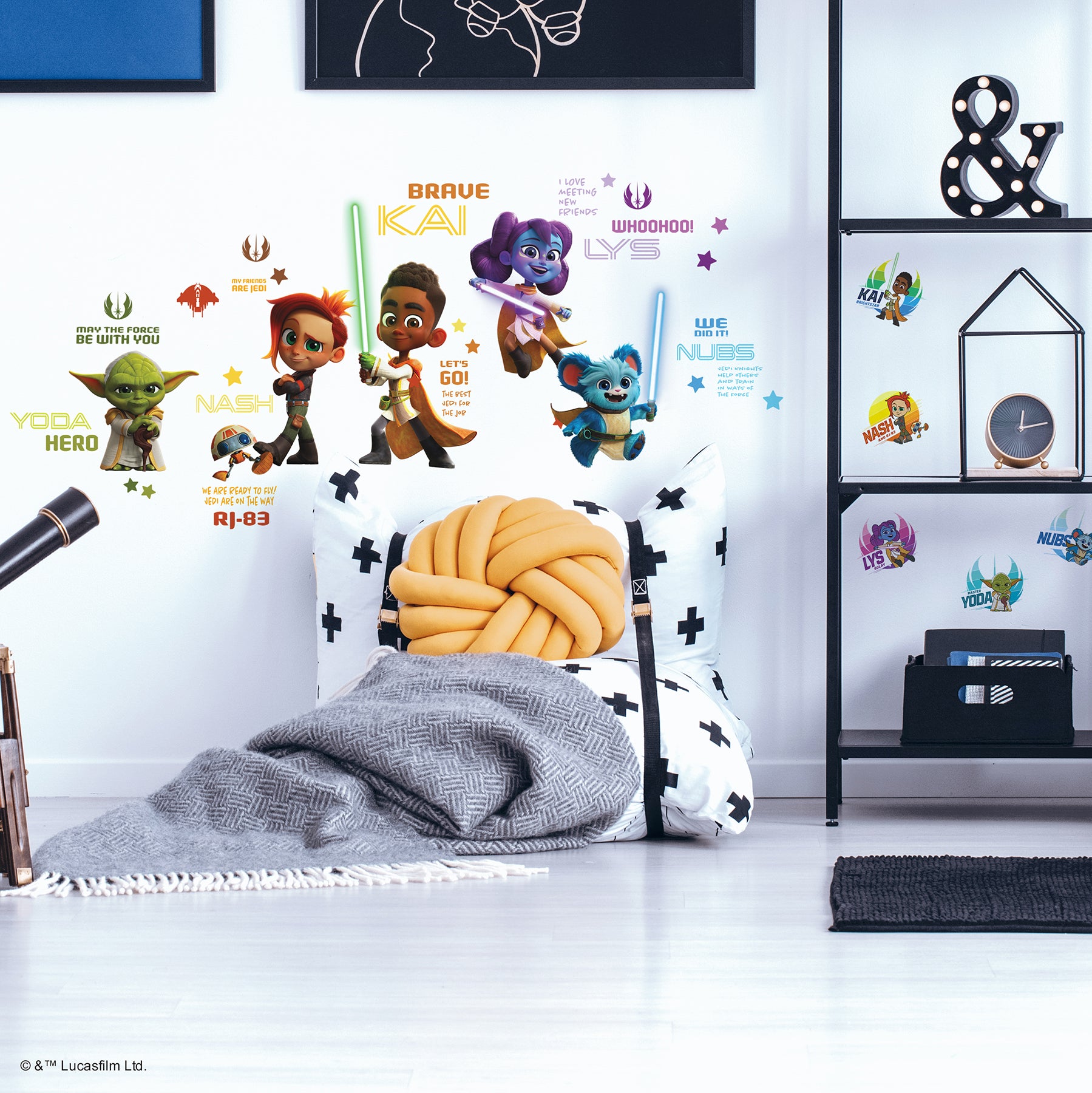 Star Wars Young Jedi Adventures Wall Decals - panels