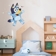 Bluey Character Wall Decals in a room setting