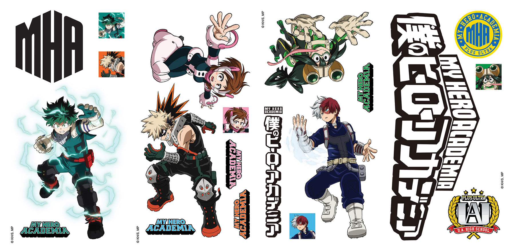 My Hero Academia Wall Decals - panels