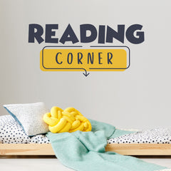 Reading Corner Wall Decals in a room setting