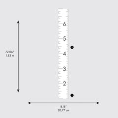 Modern Wall Decals - dimensions