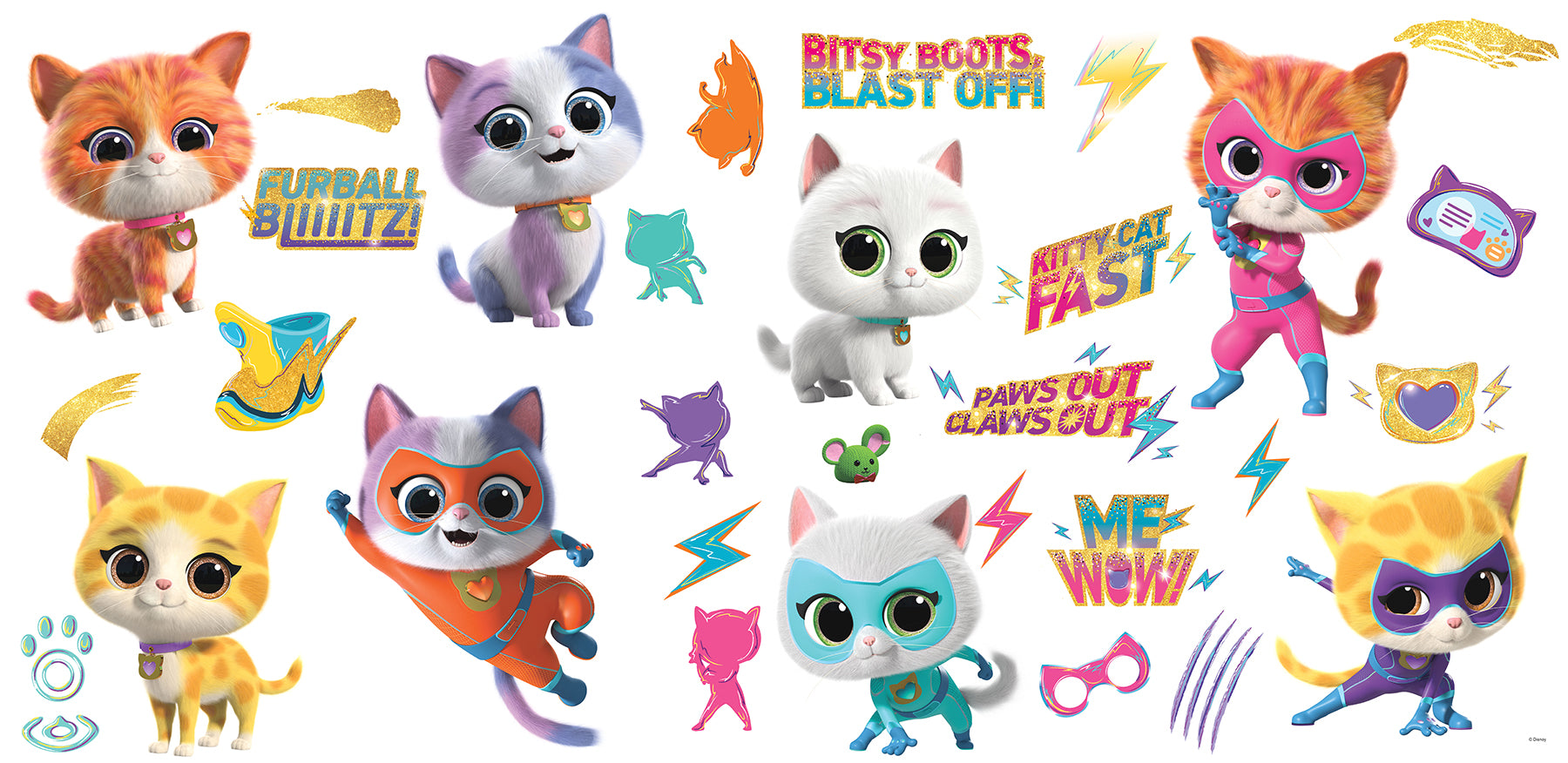 Disney Jr SuperKitties Wall Decals by WallPops