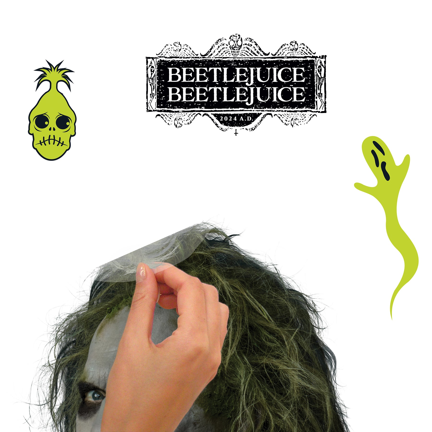 Beetlejuice Wall Decals - how to peel