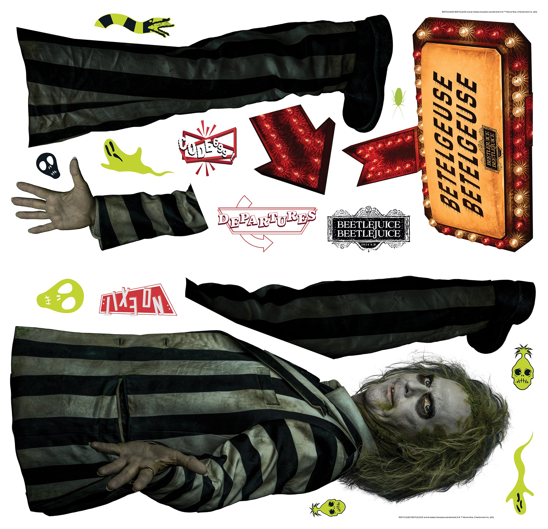 Beetlejuice Wall Decals - panels