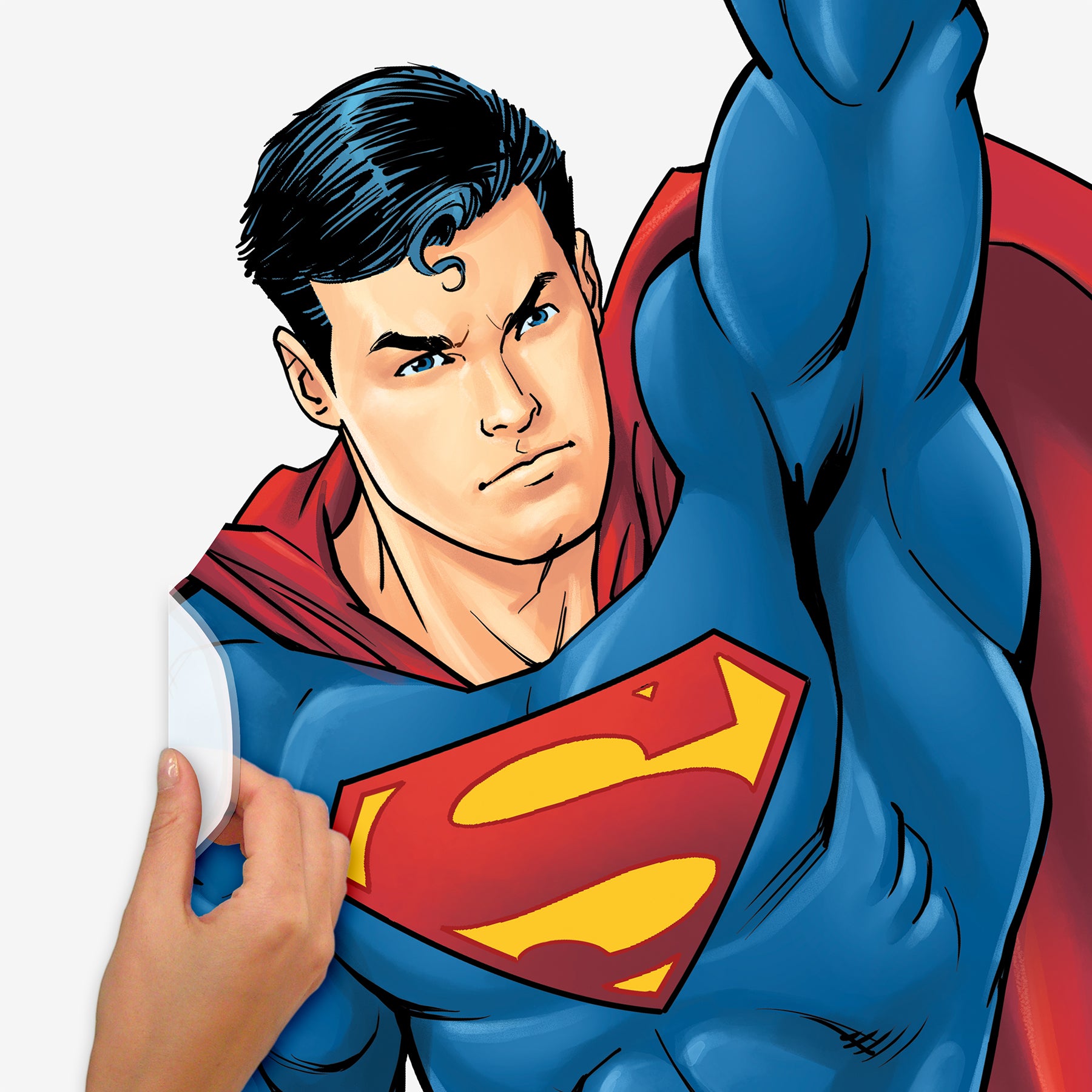 Superman Global Hero Peel and Stick Wall Decals - how to peel