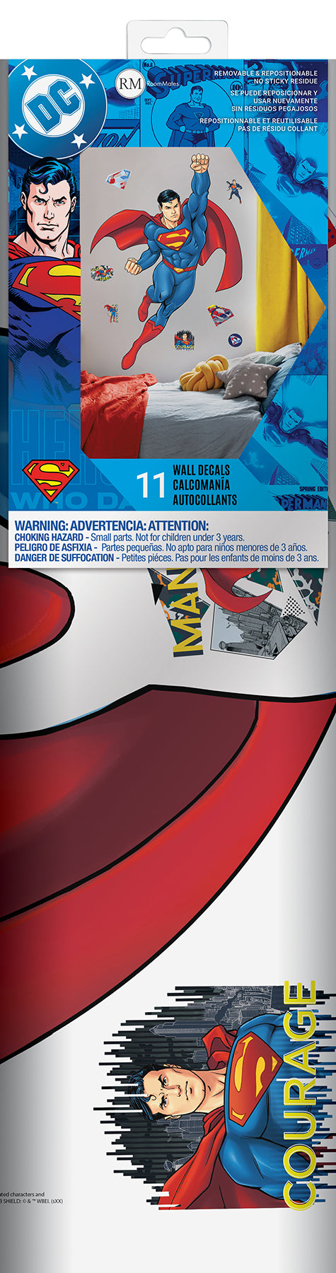 Superman Global Hero Peel and Stick Wall Decals - packaging