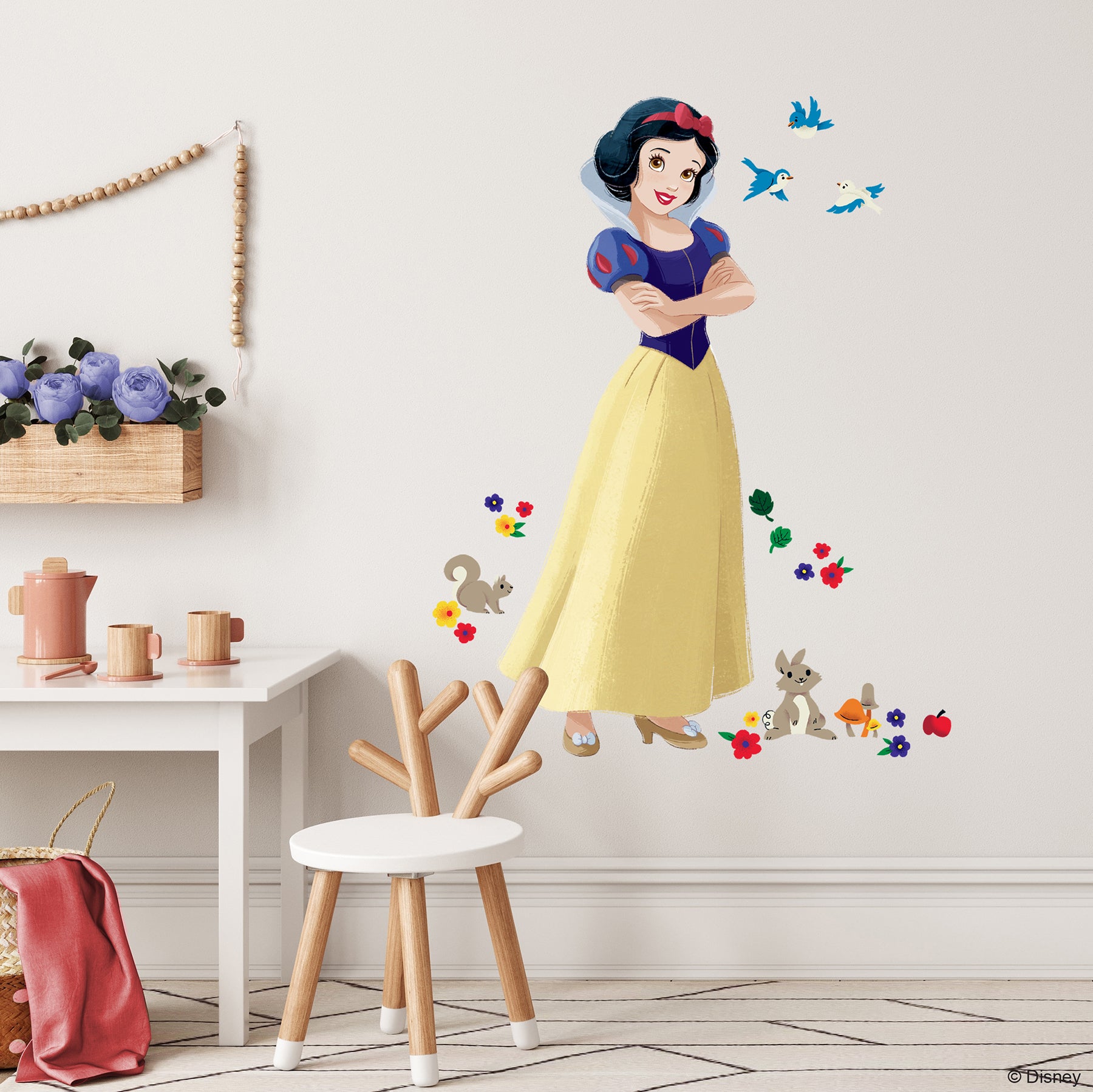 Disney Snow White Wall Decals in a room setting