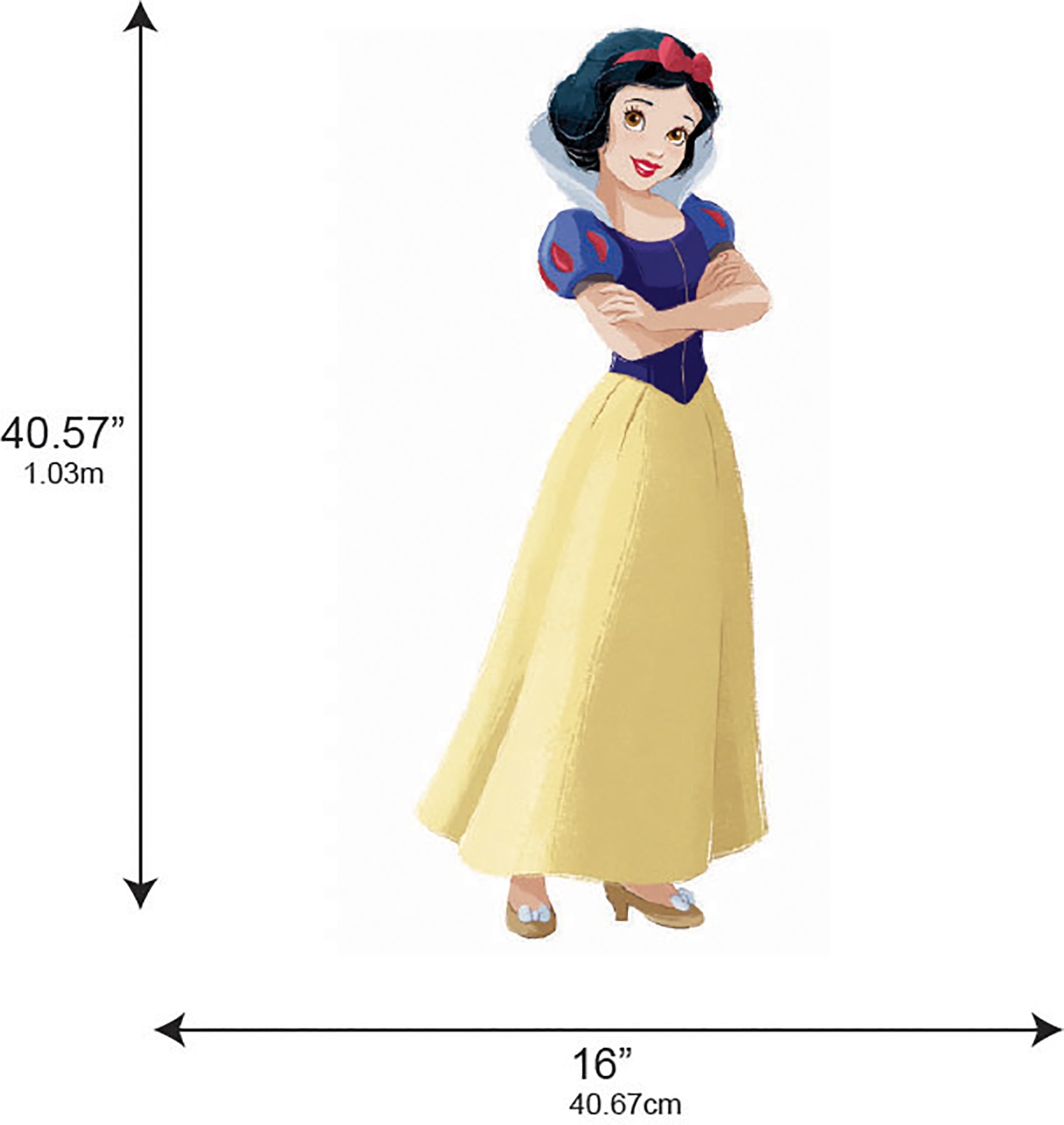 Disney Snow White Wall Decals - dimensions