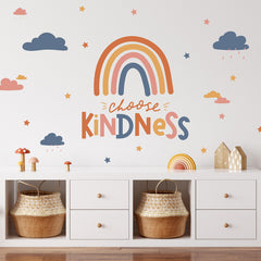 Choose Kindness Rainbow Wall Quotes in a room setting