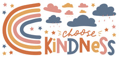 Choose Kindness Rainbow Wall Quotes - panels