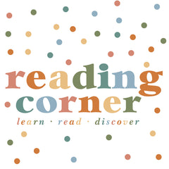 Create an inviting classroom reading nook with the Reading Corner Multicolor Wall Quote Decals by WallPops. Featuring vibrant Reading Corner text above the inspiring words learn · read · discover, these easy-to-apply peel and stick decals are perfect for your space. The set includes a vertical arrow 36.47 cm and a horizontal arrow 90.27 cm, all on a crisp white background, making it simple to mark your reading corner in style.