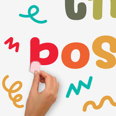 Think Positive Wall Quotes - how to peel