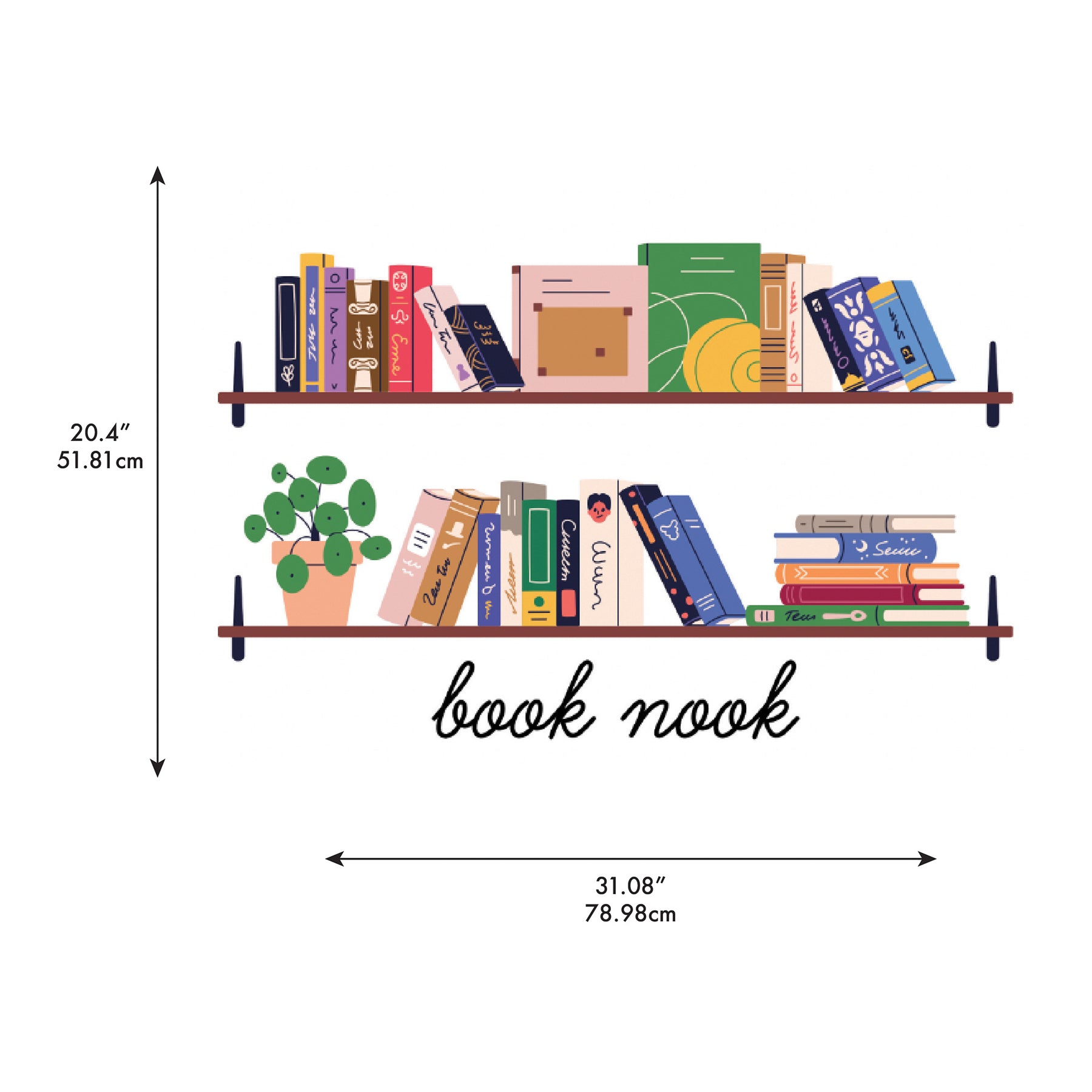Book Nook Shelf Wall Quotes by WallPops