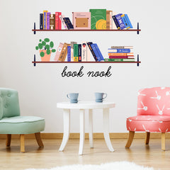Book Nook Shelf Wall Quotes in a room setting