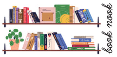 Book Nook Shelf Wall Quotes - panels