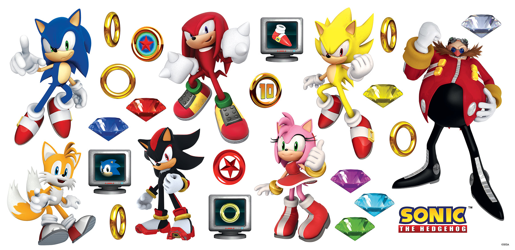 Sonic The Hedgehog Wall Decals by WallPops