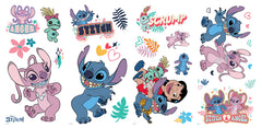 Disney Stitch & Angel Wall Decals - panels
