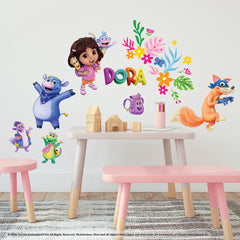 Dora and Friends Wall Decals in a room setting