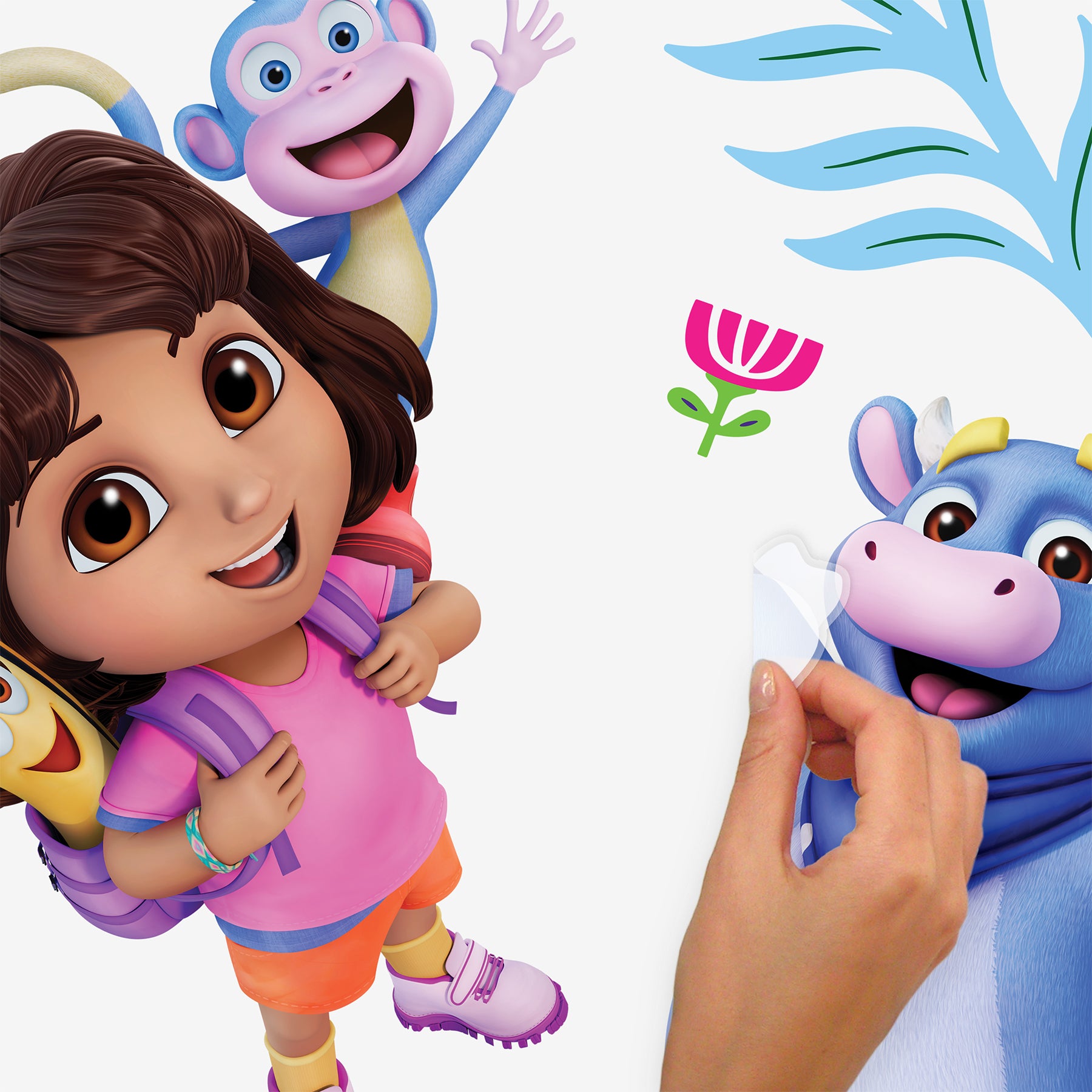 Dora and Friends Wall Decals - peel and stick application