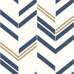 Chevron Stripe Peel and Stick Wallpaper by WallPops