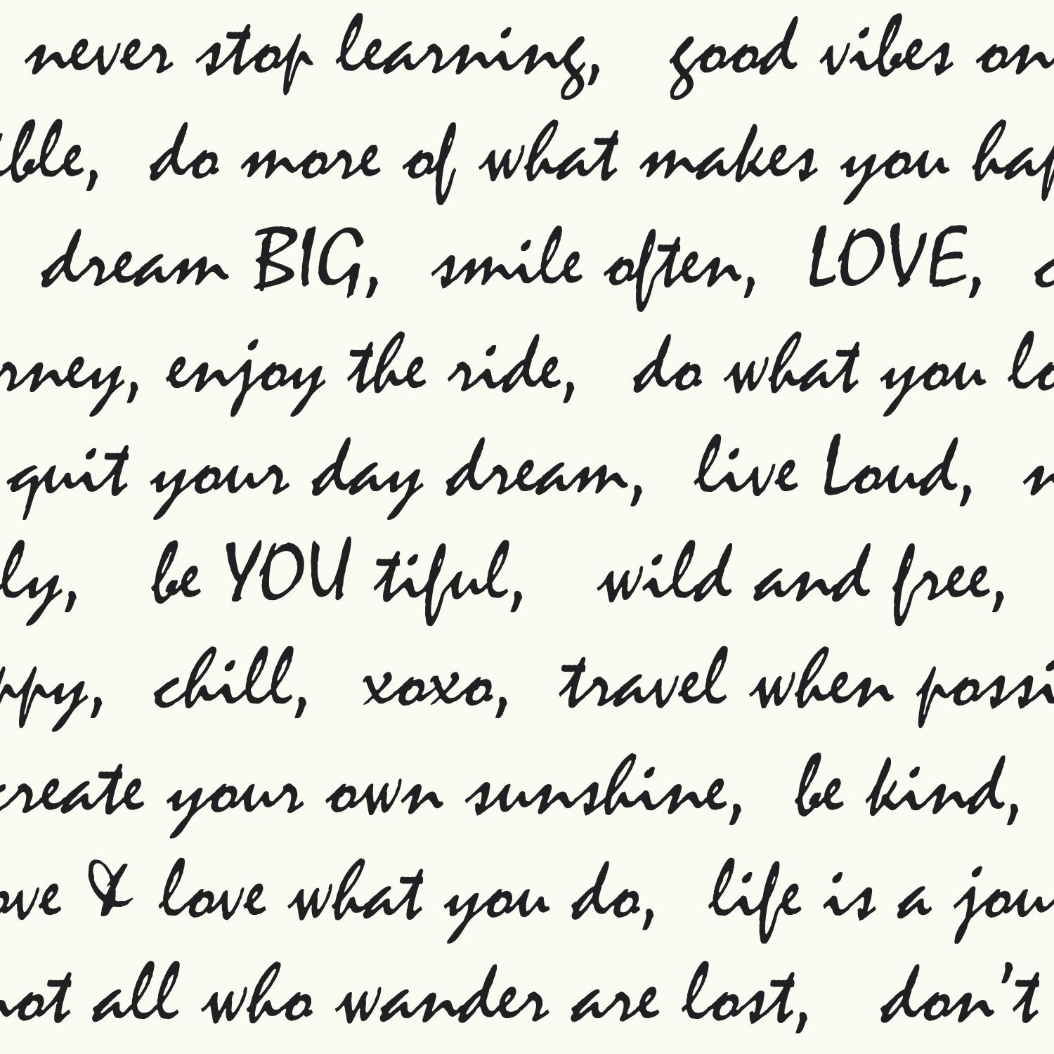 Dream Big Script Peel and Stick Wallpaper by WallPops