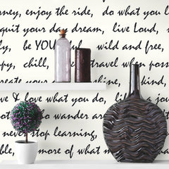 Dream Big Script Peel and Stick Wallpaper in a room setting