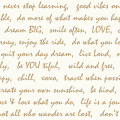 Dream Big Script Peel and Stick Wallpaper by WallPops