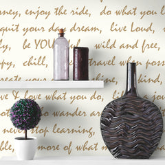 Dream Big Script Peel and Stick Wallpaper in a room setting