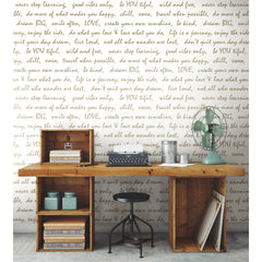 Dream Big Script Peel and Stick Wallpaper in a room setting