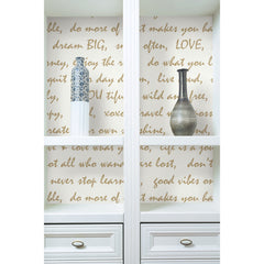 Dream Big Script Peel and Stick Wallpaper in a room setting