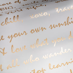 Dream Big Script Peel and Stick Wallpaper pattern close-up