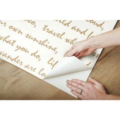 Dream Big Script Peel and Stick Wallpaper - how to peel