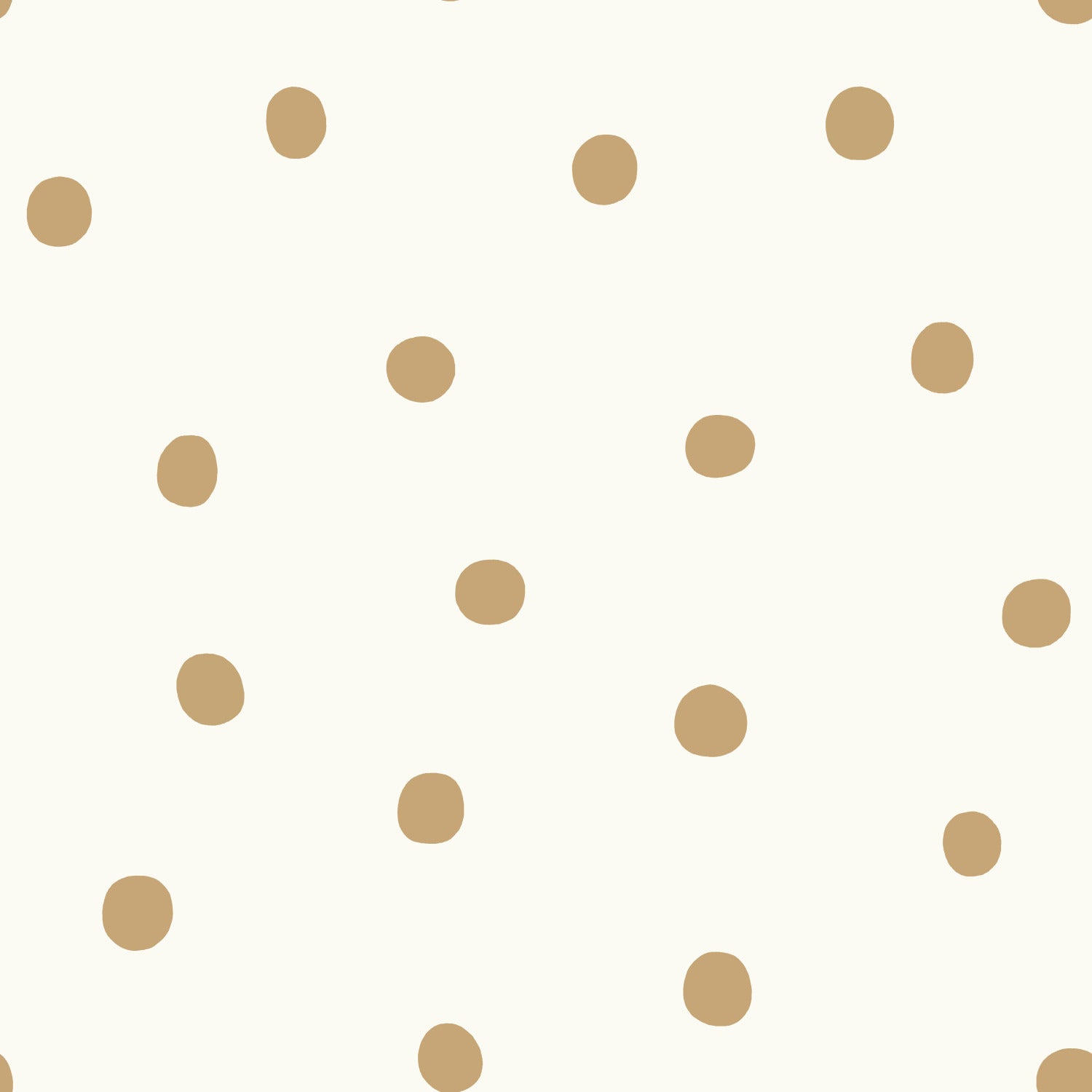 Large Gold Dot Peel and Stick Wallpaper by WallPops