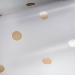 Large Gold Dot Peel and Stick Wallpaper pattern close-up
