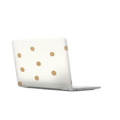 Large Gold Dot Peel and Stick Wallpaper pattern close-up