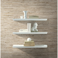 Faux Grasscloth Peel and Stick Wallpaper in a room setting