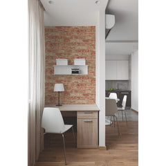 Stuccoed Brick Peel and Stick Wallpaper