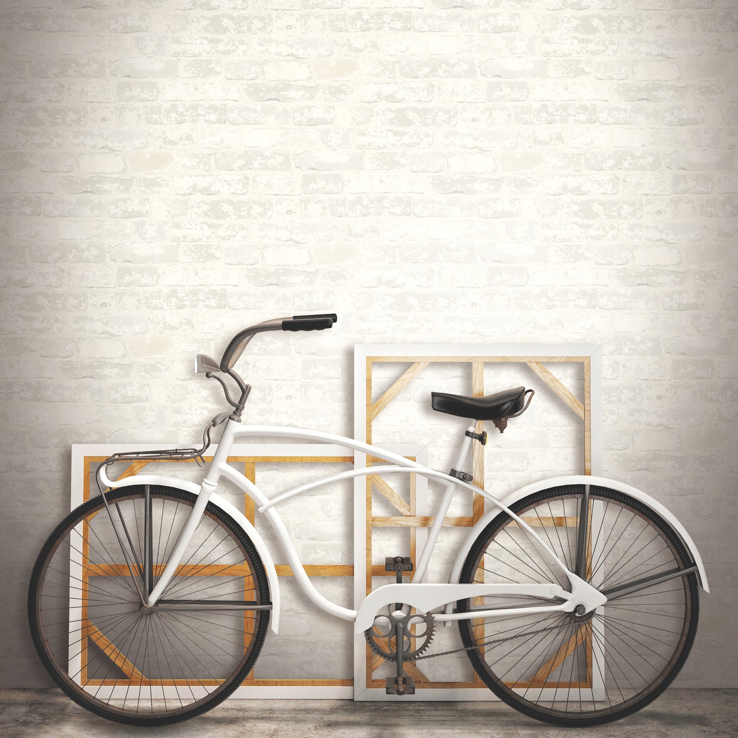 Stuccoed Brick Peel and Stick Wallpaper