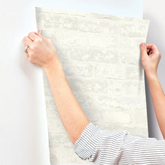Stuccoed Brick Peel and Stick Wallpaper