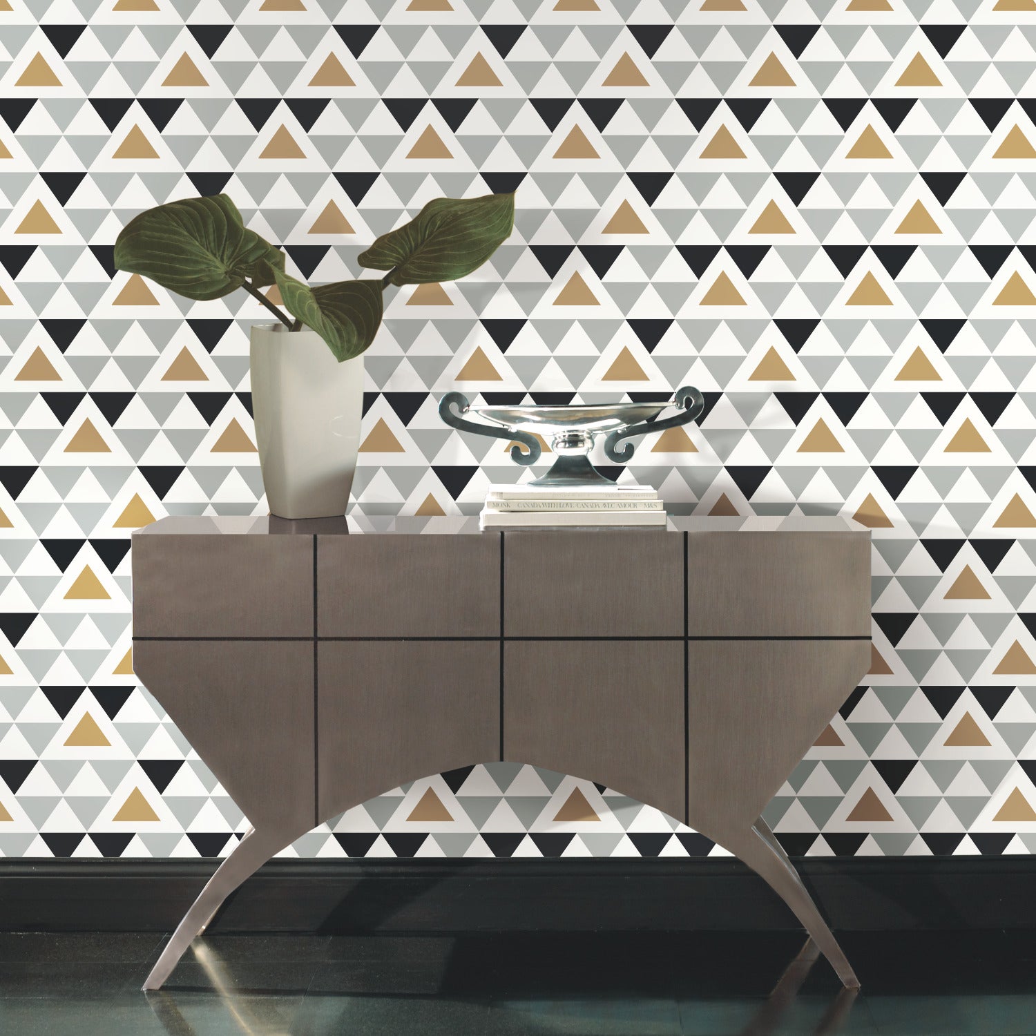 Geometric Triangle Peel and Stick Wallpaper | WallPops