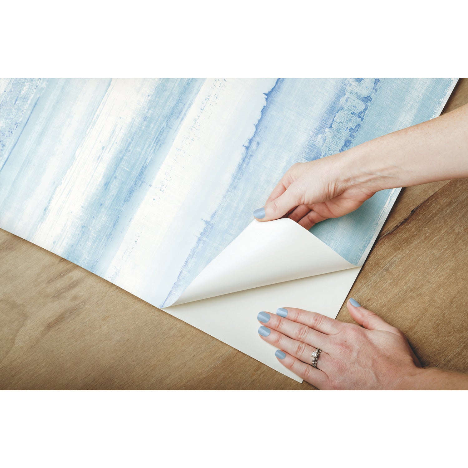 Watercolor Peel and Stick Wallpaper - peel and stick application